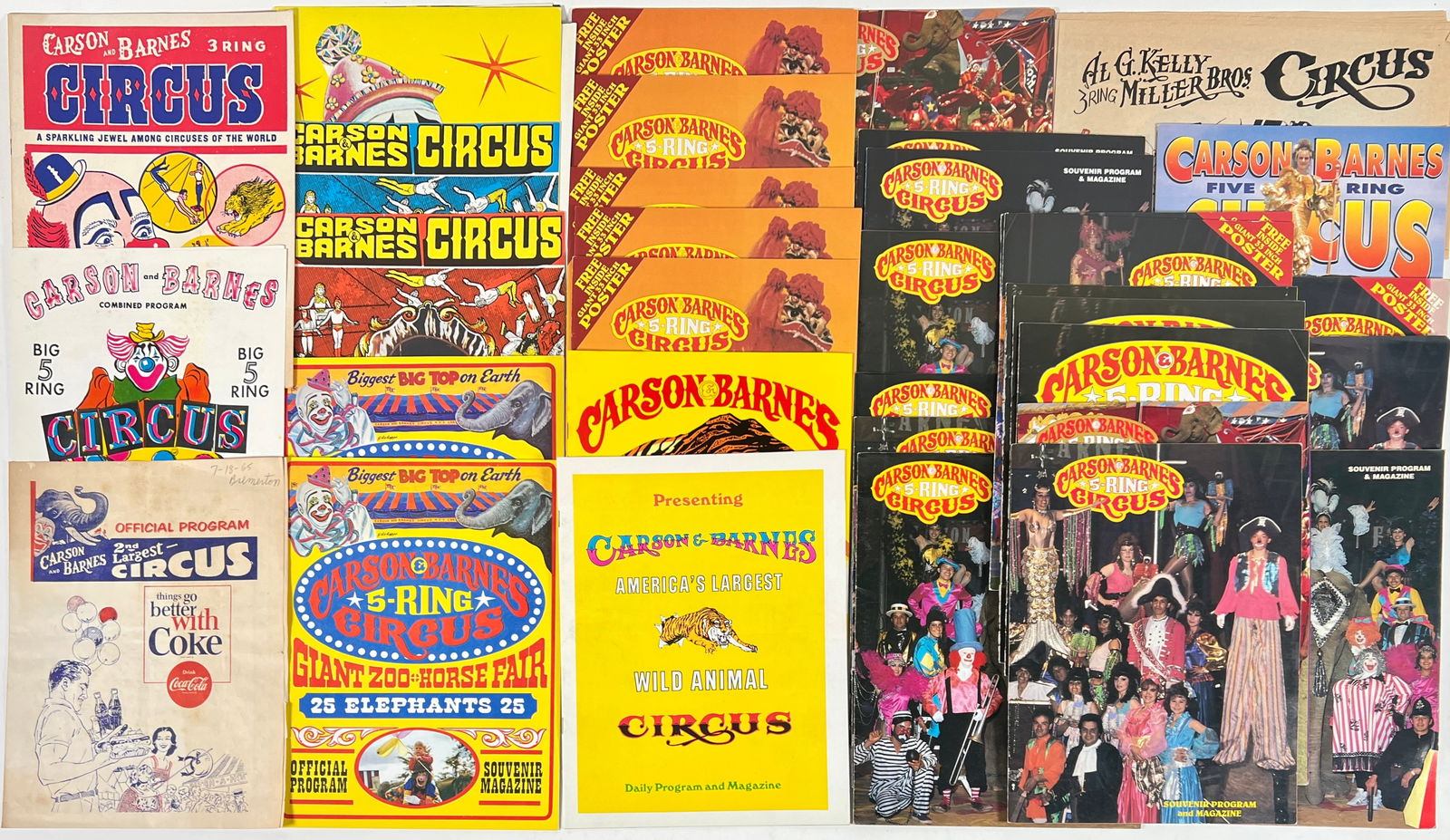 CARSON & BARNES CIRCUS PROGRAMS (1 of 1)