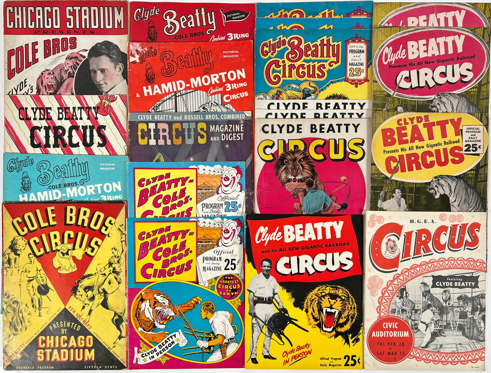 CLYDE BEATTY CIRCUS PROGRAMS (1 of 1)
