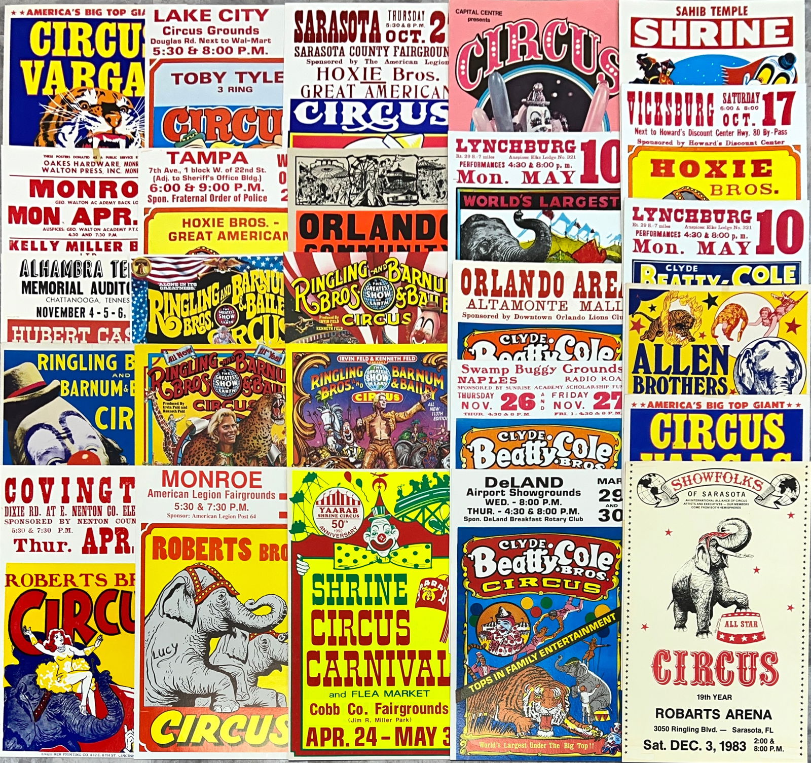 COLLECTION OF CIRCUS ADVERTISEMENTS (1 of 1)
