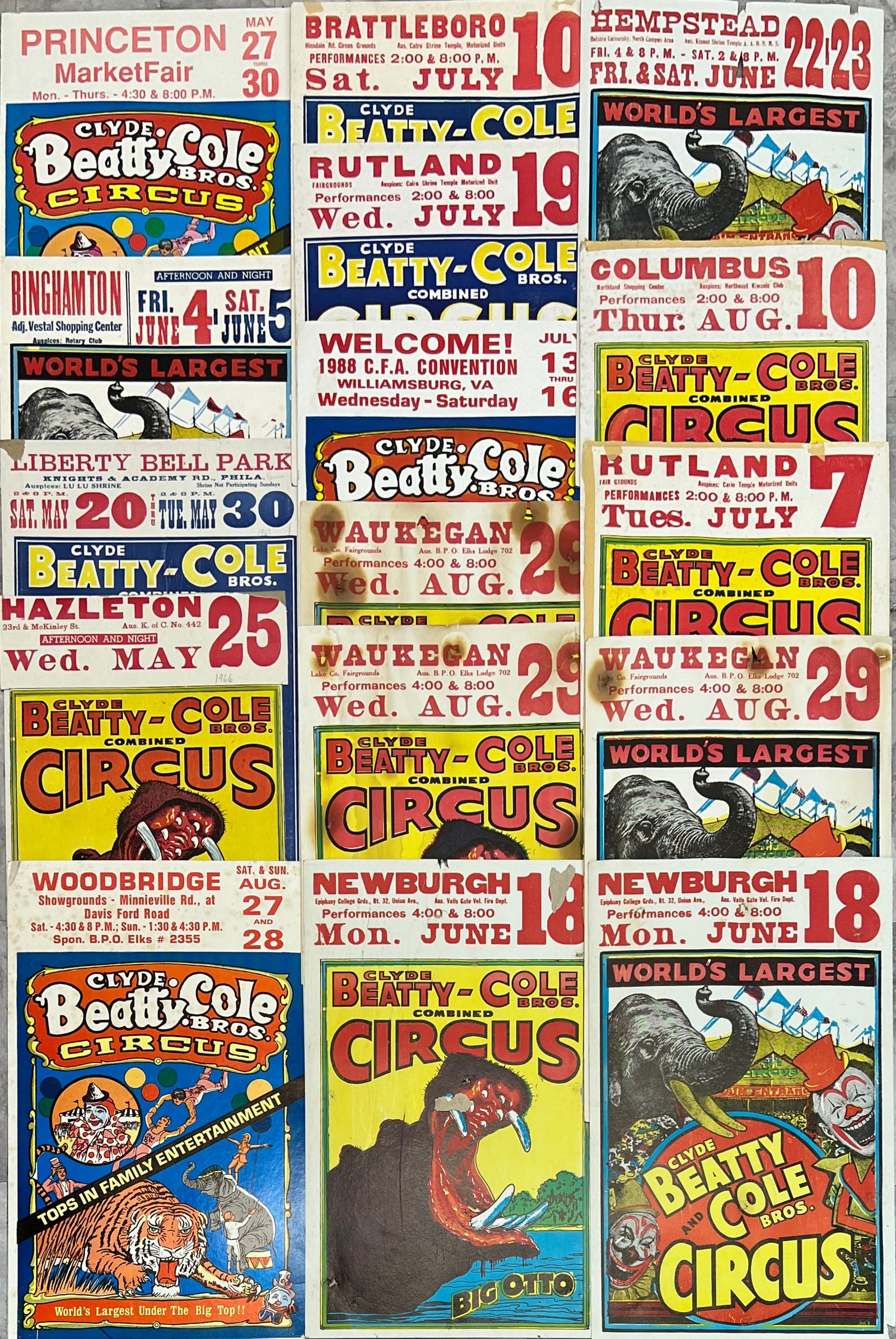 CLYDE BEATTY COLE BROS. POSTERS (1 of 1)