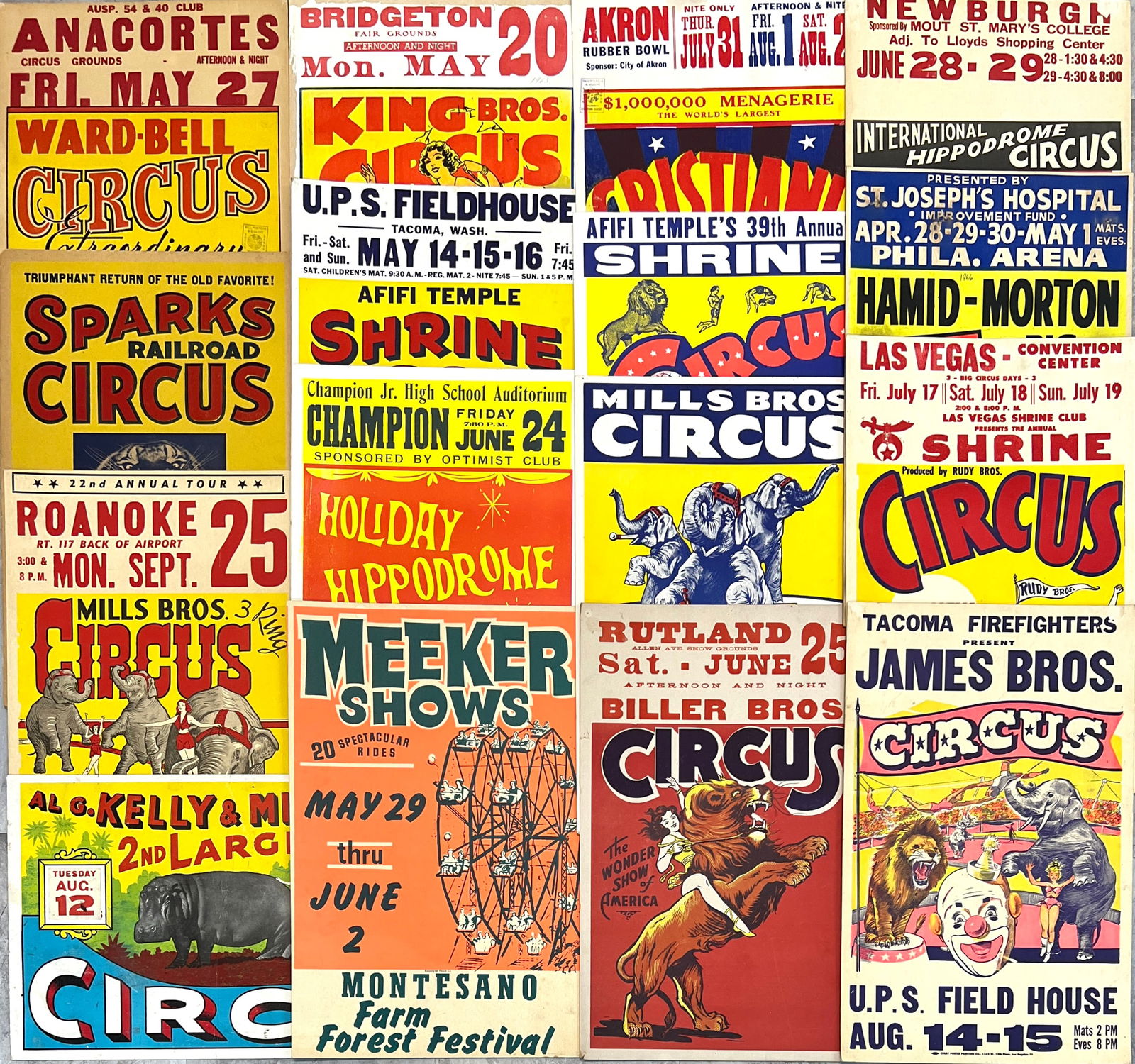 COLLECTION OF CIRCUS ADVERTISEMENTS (1 of 1)