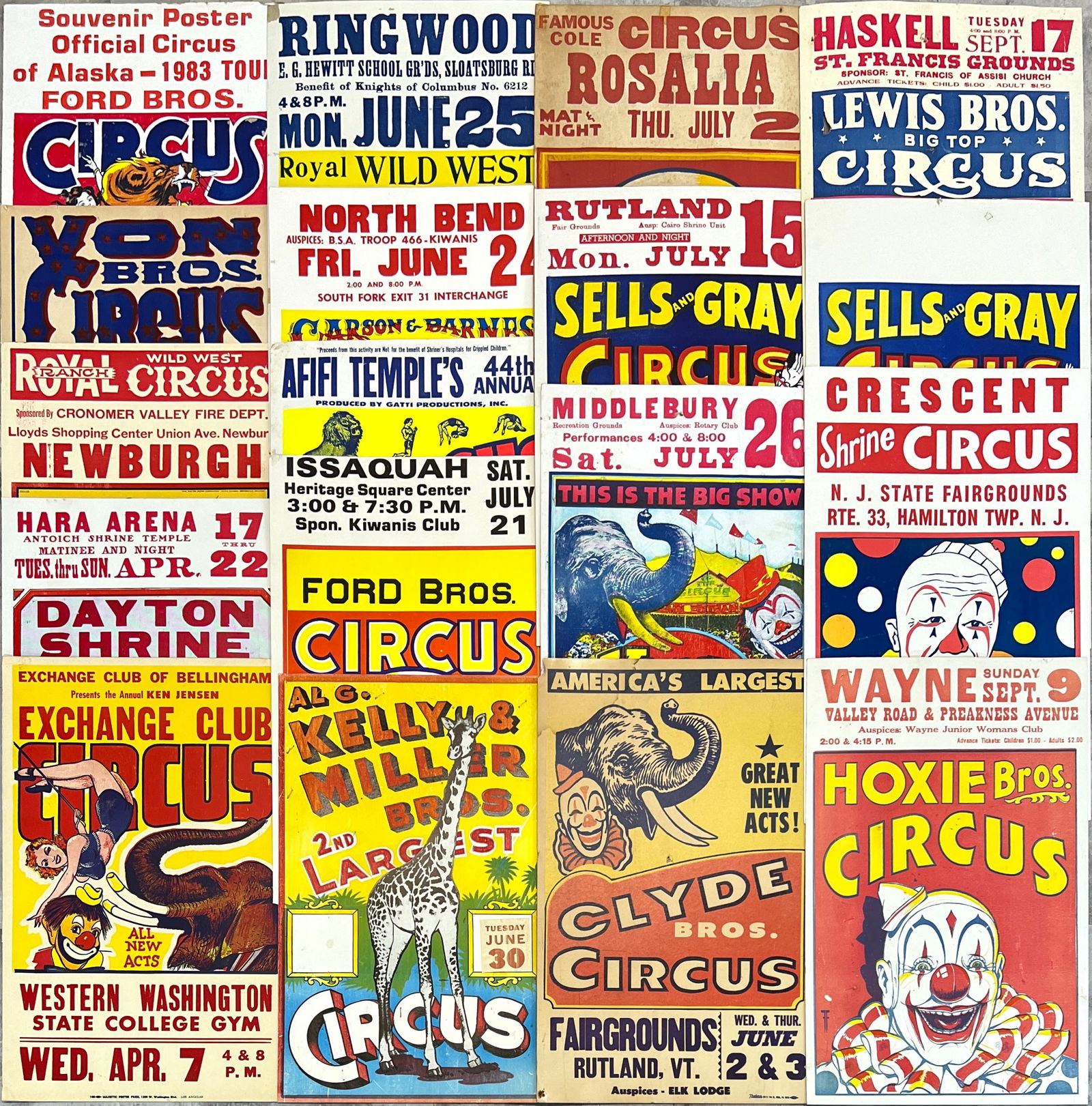COLLECTION OF CIRCUS ADVERTISEMENTS (1 of 1)