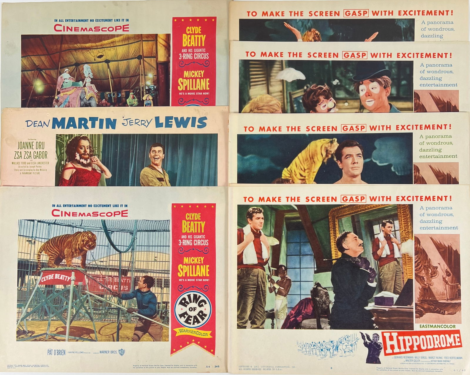 CIRCUS TITLE MOTION PICTURE LOBBY CARDS (1 of 1)