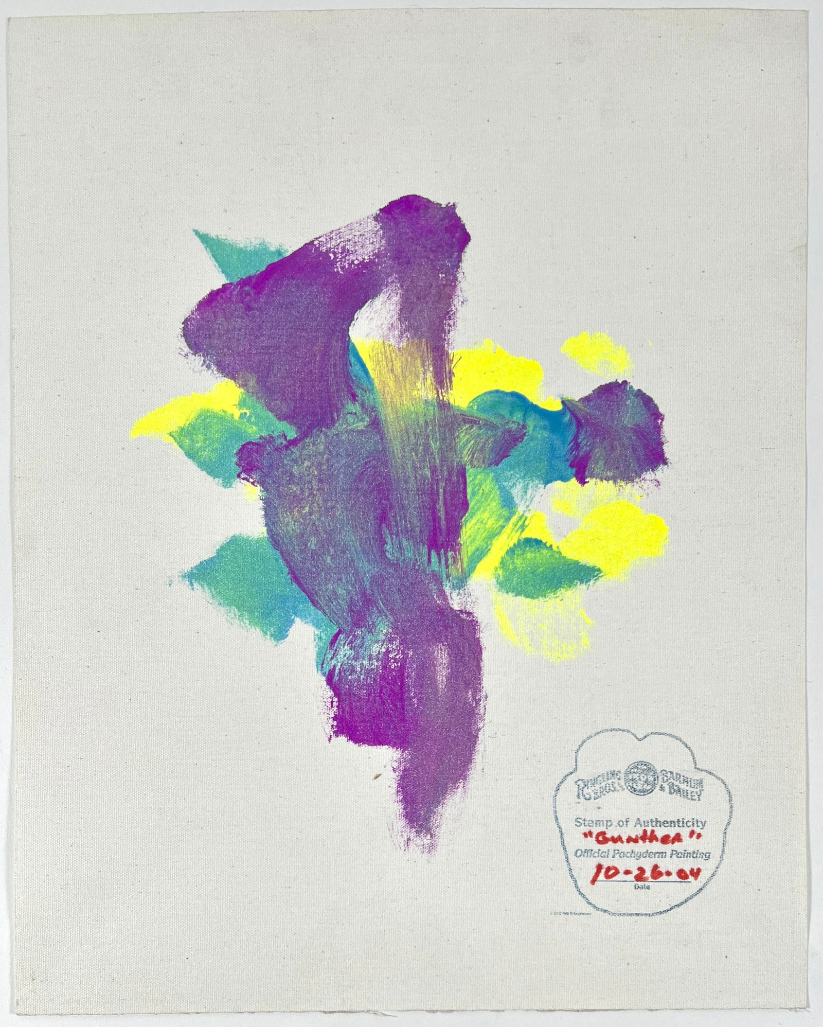 AUTHENTIC PACHYDERM PAINTING (1 of 2)