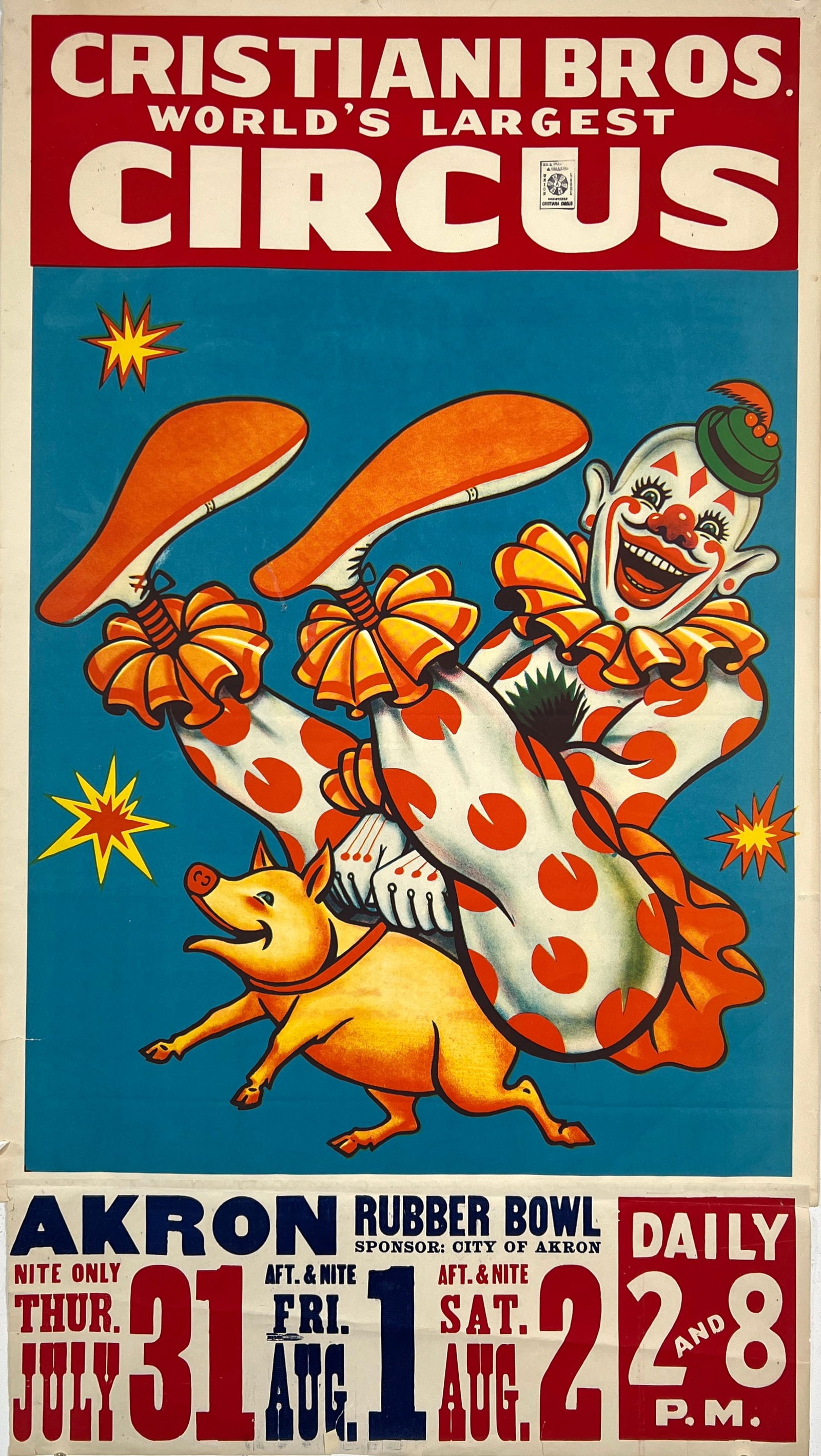 CRISTIANI BROS. CIRCUS POSTER (1 of 1)