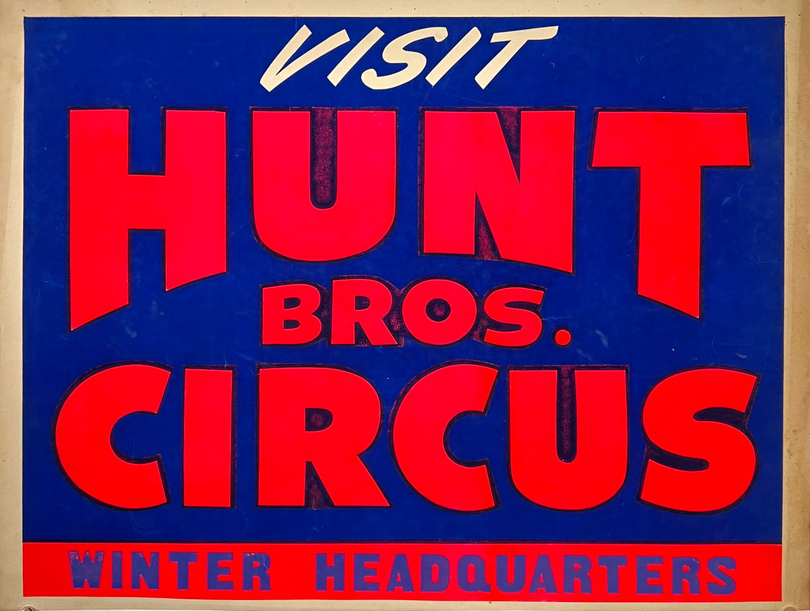 HUNT BROS. CIRCUS POSTER (1 of 1)