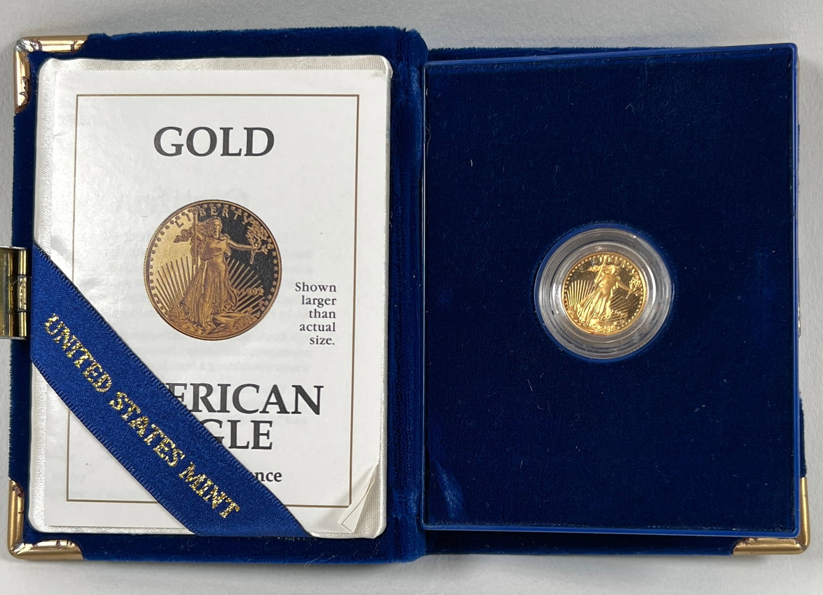 1992 AMERICAN EAGLE $5 GOLD PROOF COIN (1 of 1)