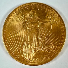 1914 U.S. ST. GAUDENS $20 GOLD COIN