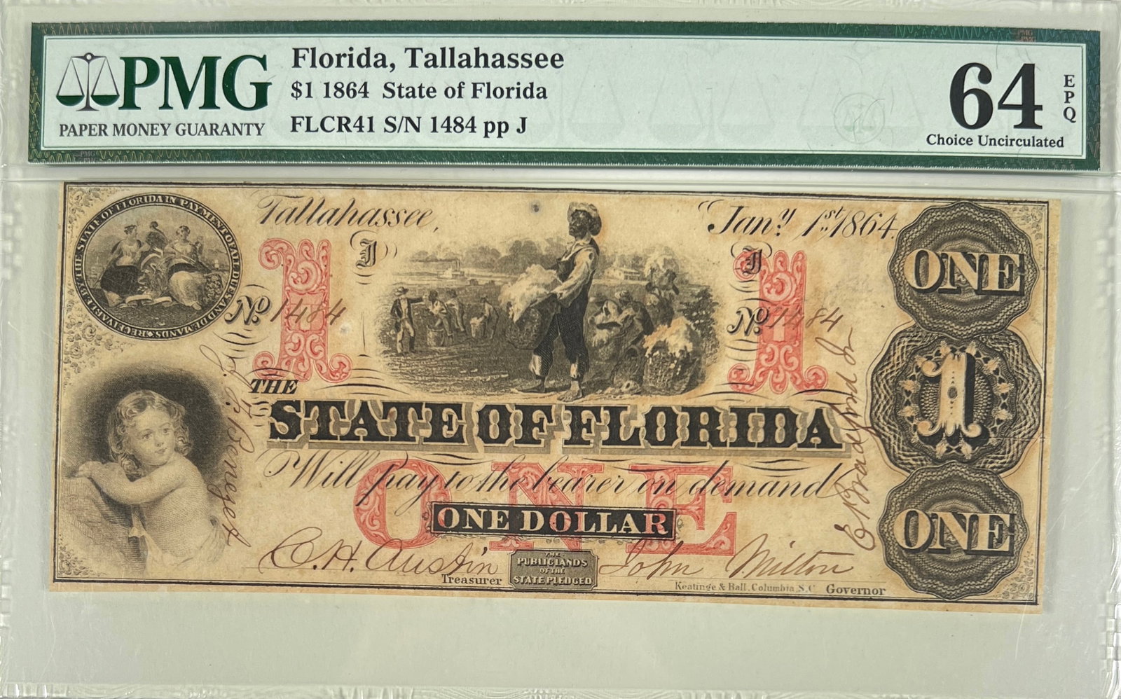 STATE OF FLORIDA $1 OBSOLETE NOTE (1 of 1)