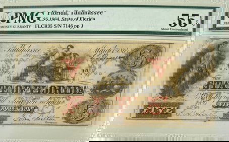 STATE OF FLORIDA $5 OBSOLETE NOTE