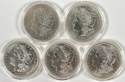 1921 MORGAN SILVER DOLLARS