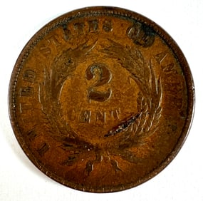 1866 U.S. TWO CENT PIECE