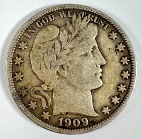 1909 BARBER HALF DOLLAR