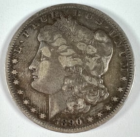 1890-CC MORGAN SILVER DOLLAR