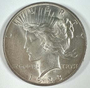 1923 PEACE SILVER DOLLAR