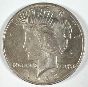 1924 PEACE SILVER DOLLAR