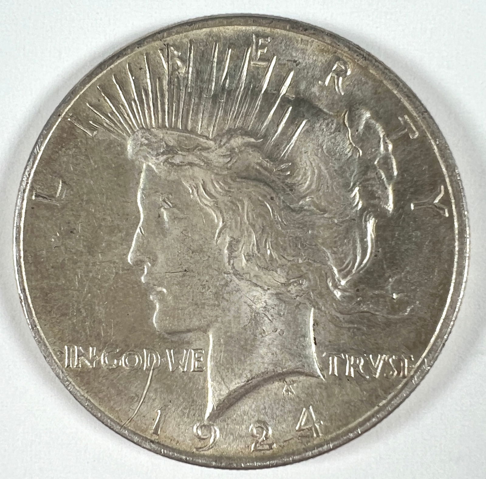 1924 PEACE SILVER DOLLAR (1 of 2)