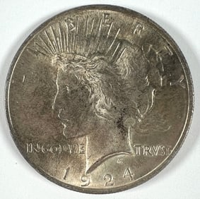 1924 PEACE SILVER DOLLAR