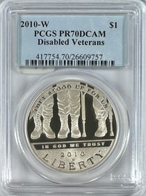 2010-W U.S. DISABLED VETERANS COIN