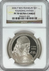 2006 BEN FRANKLIN FOUNDING FATHER COIN