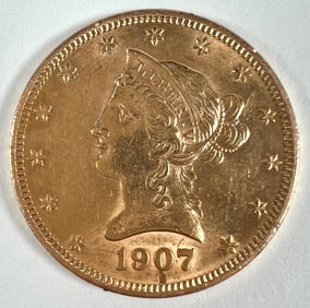1907 U.S. LIBERTY $10 GOLD COIN