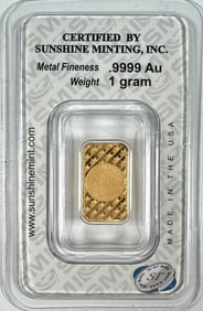 ONE GRAM GOLD INGOT