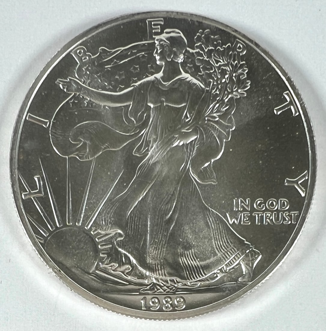 1989 AMERICAN SILVER EAGLE (1 of 2)