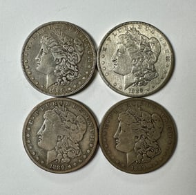 1889-O MORGAN SILVER DOLLARS