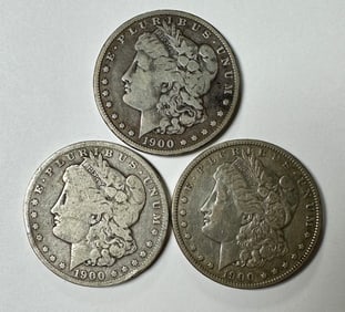 1900-O MORGAN SILVER DOLLARS