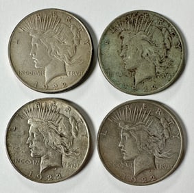 1922 PEACE SILVER DOLLARS