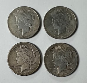 1924 PEACE SILVER DOLLARS