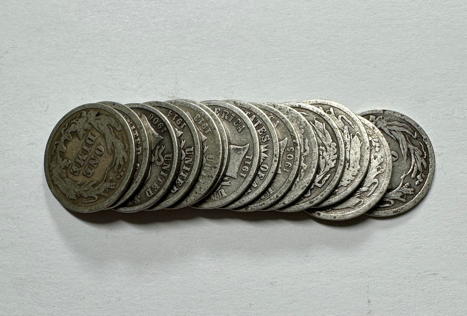 U.S. BARBER DIME COLLECTION (1 of 1)