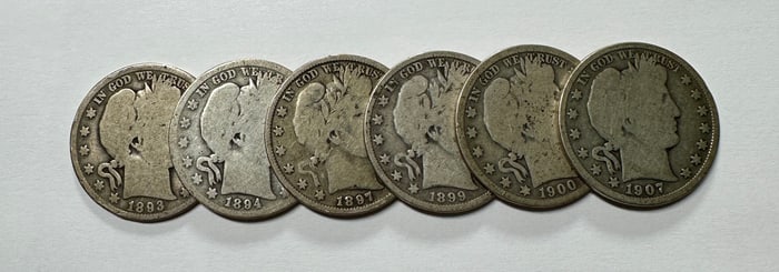 U.S. BARBER HALF DOLLAR COLLECTION