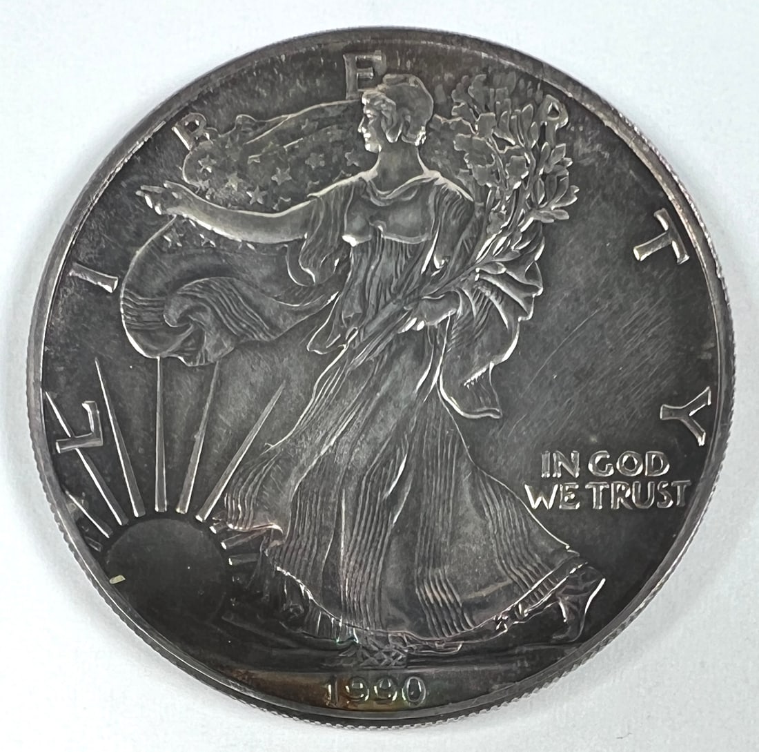 1990 AMERICAN SILVER EAGLE (1 of 2)