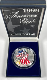 1999 COLORIZED AMERICAN SILVER EAGLE COIN