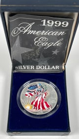 1999 COLORIZED AMERICAN SILVER EAGLE COIN