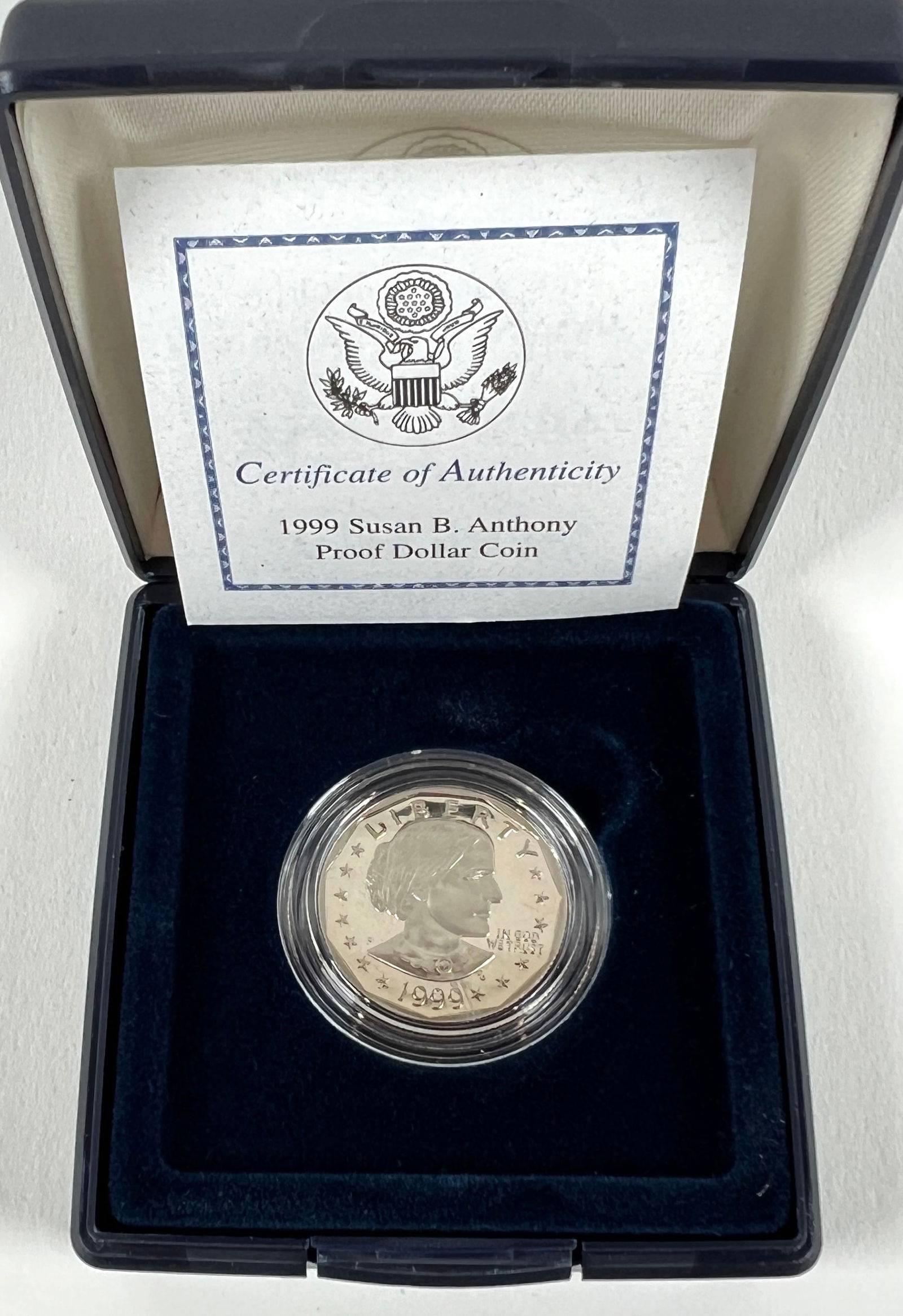 1999 SUSAN B. ANTHONY PROOF COIN (1 of 1)