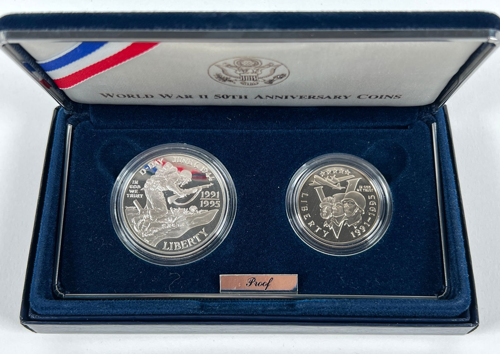 1991-5 WORLD WAR II TWO COIN SET (1 of 1)