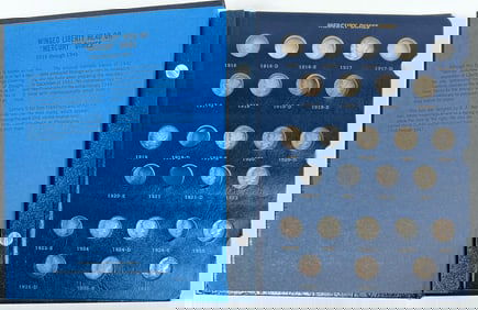 MERCURY DIMES IN WHITMAN BOOK