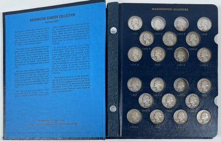 WASHINGTON QUARTERS IN WHITMAN BOOK