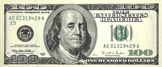 1996 U.S. $100 NOTE