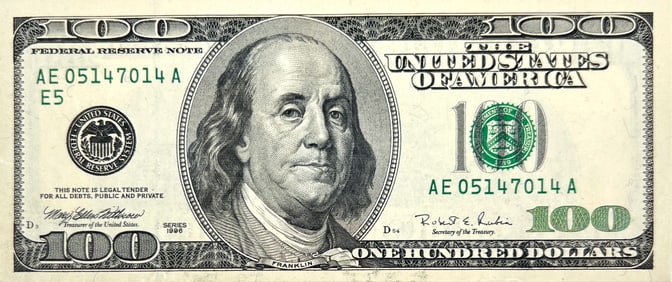 1996 U.S. $100 NOTE