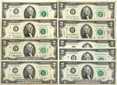 U.S. $2 CURRENCY COLLECTION