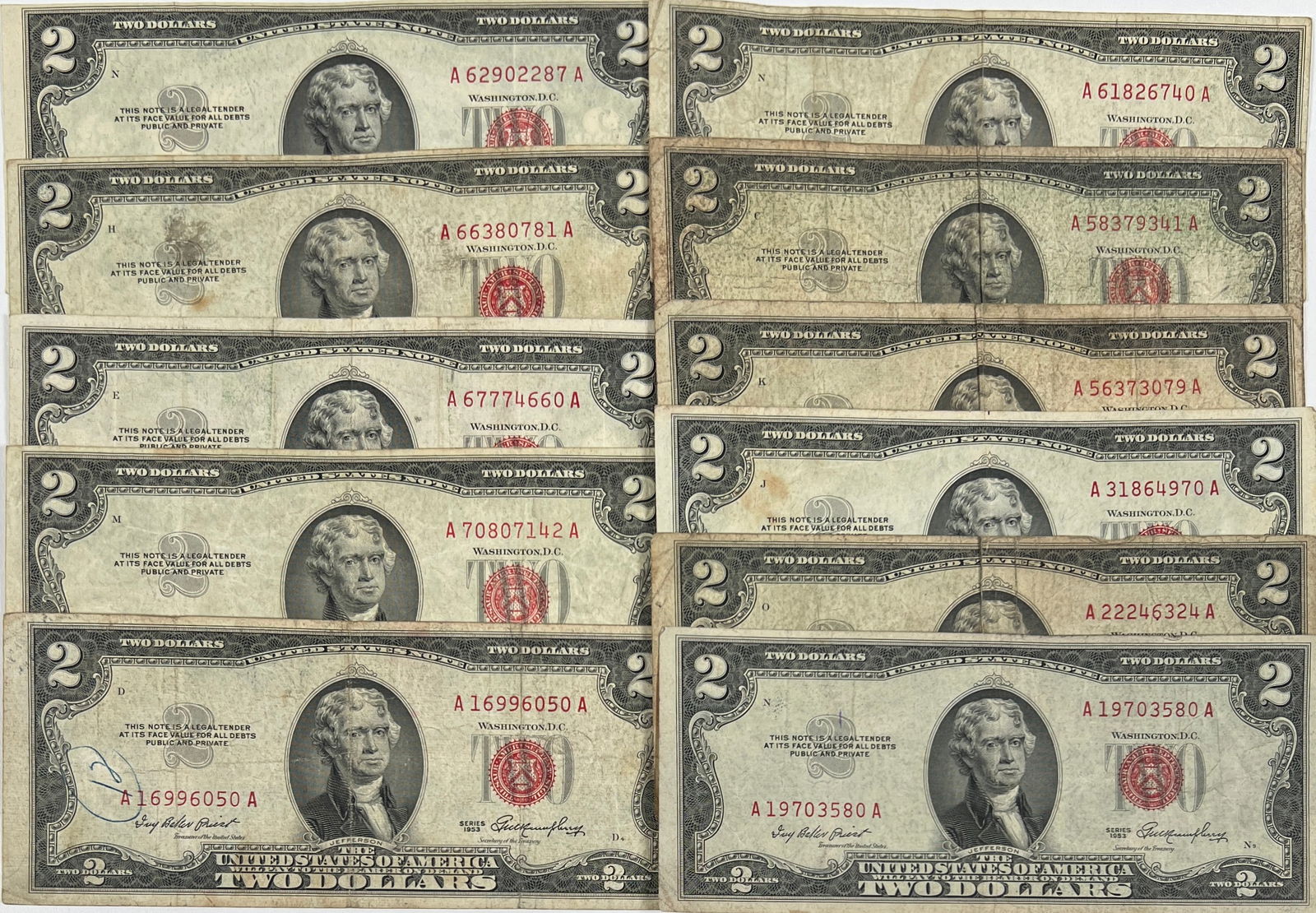 U.S. $2 CURRENCY COLLECTION (1 of 1)
