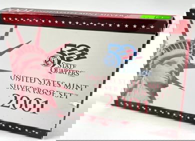 2001 U.S. MINT SILVER PROOF SET