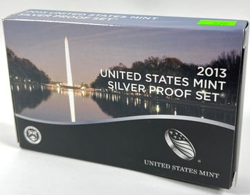 2013 U.S. MINT SILVER PROOF SET