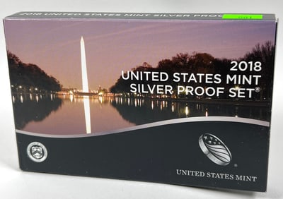 2018 U.S. MINT SILVER PROOF SET