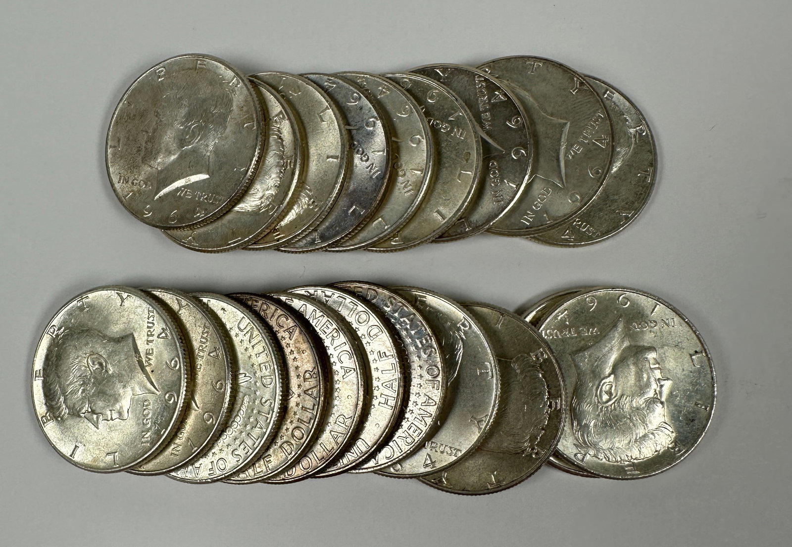 1964 KENNEDY SILVER HALF DOLLAR ROLL (1 of 1)