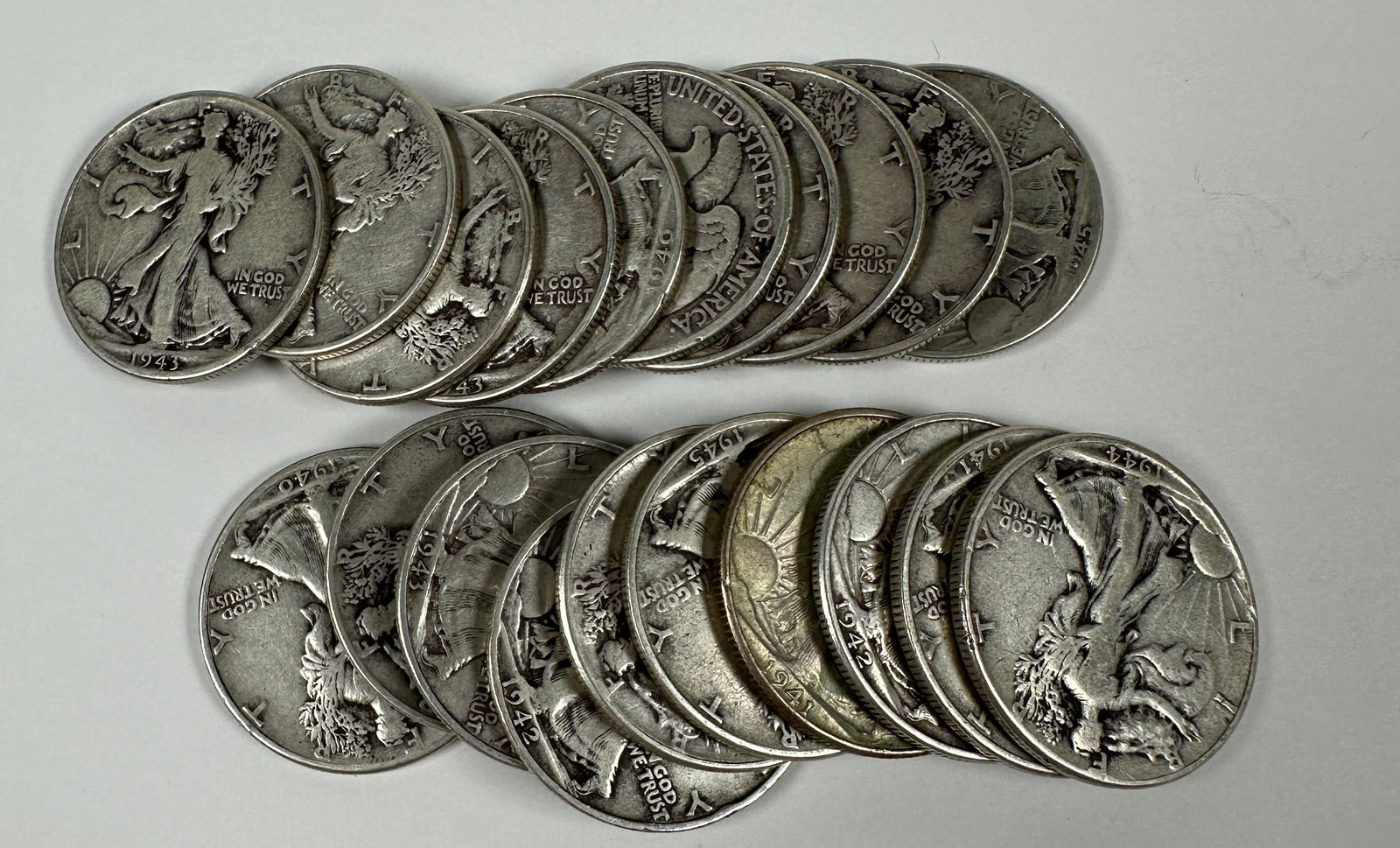 WALKING LIBERTY SILVER HALF DOLLAR ROLL (1 of 1)