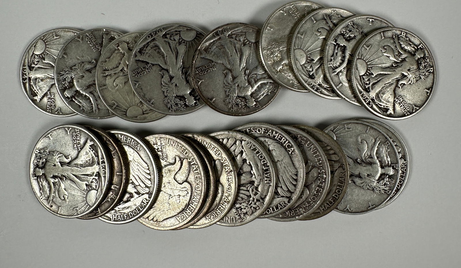 WALKING LIBERTY SILVER HALF DOLLAR ROLL (1 of 1)